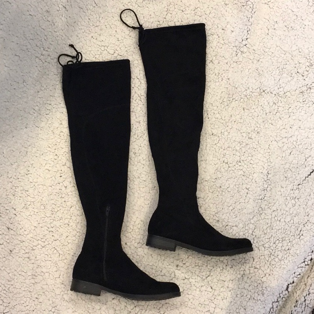Unisa Over The Knee Black Boots Size 7 Medium NEW